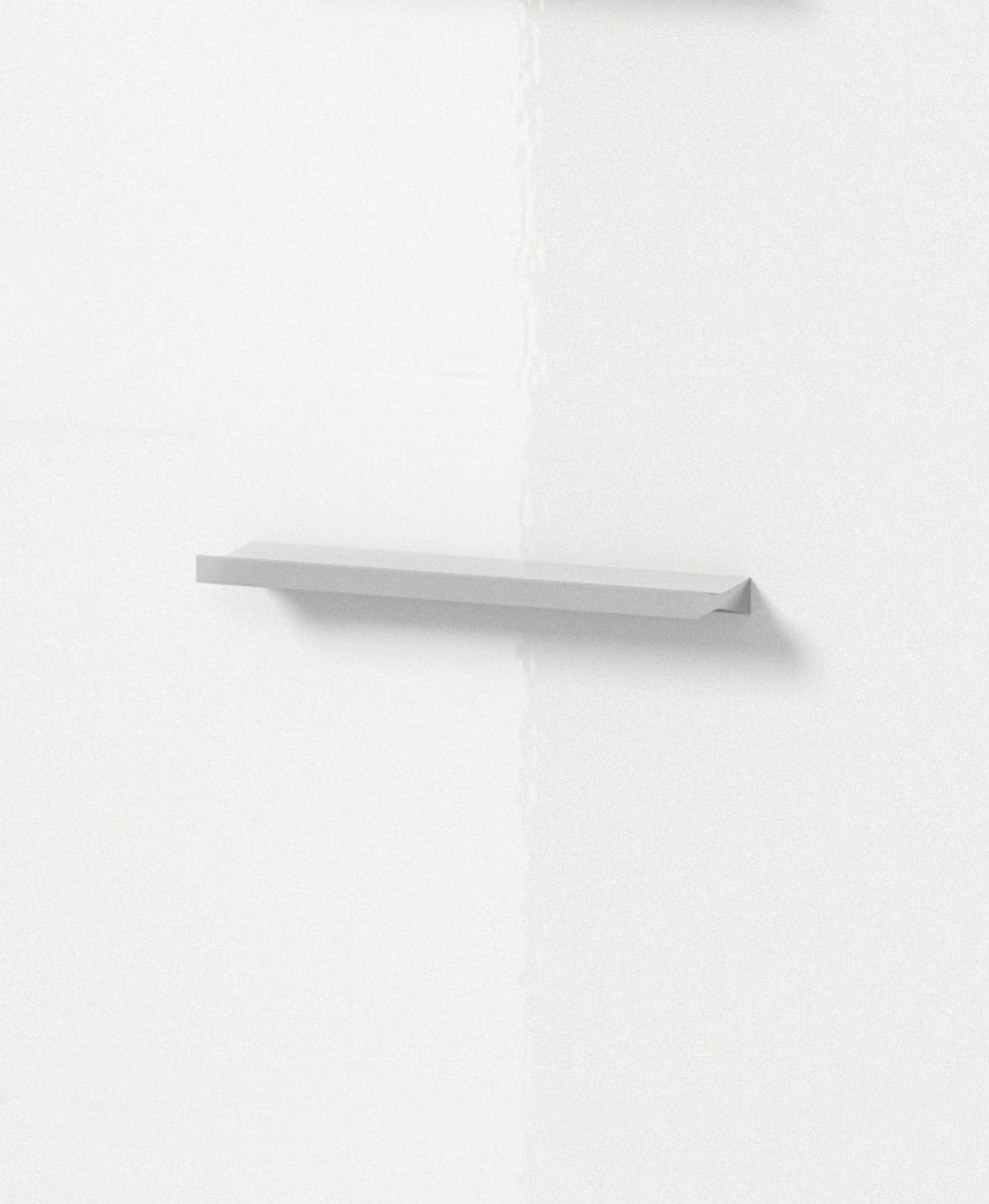 HOCHSCHRANK weiß Hochglanz, Eiche 37 x 191 cm, Badschrank mit 6 Fächern - Chromfarben/Weiß Hochglanz, Holzwerkstoff/Kunststoff (37/191/31cm) - Inn.Furn