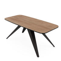 AUSZIEHTISCH FENTO 180/90/76 cm, Schwarz / Lefkas-Eiche - Schwarz/Eiche San Remo, Holzwerkstoff/Metall (90/180/76cm) - Idohome