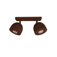DECKENLEUCHTE Campanella X2 - Dunkelbraun, Metall (6.5/27/18cm) - Lumicom