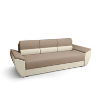 SOFA REBI BIS mit Schlaffunktion RAINBOW 05+16 mit Stauraum - Beige, Textil (80/78/240cm) - Bedante