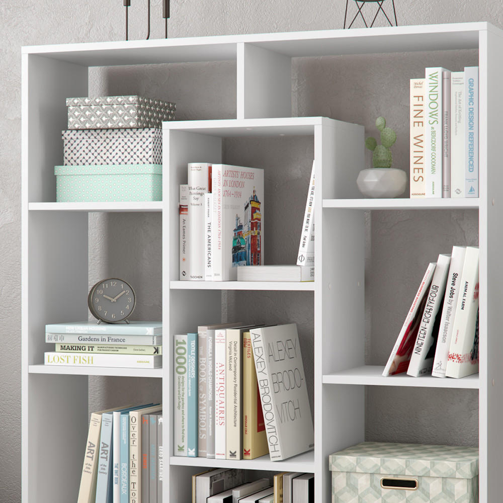 RAUMTEILER Weiß 107.2 x 143 cm - Weiß, Holzwerkstoff (107.2/143/29cm) - Vicco