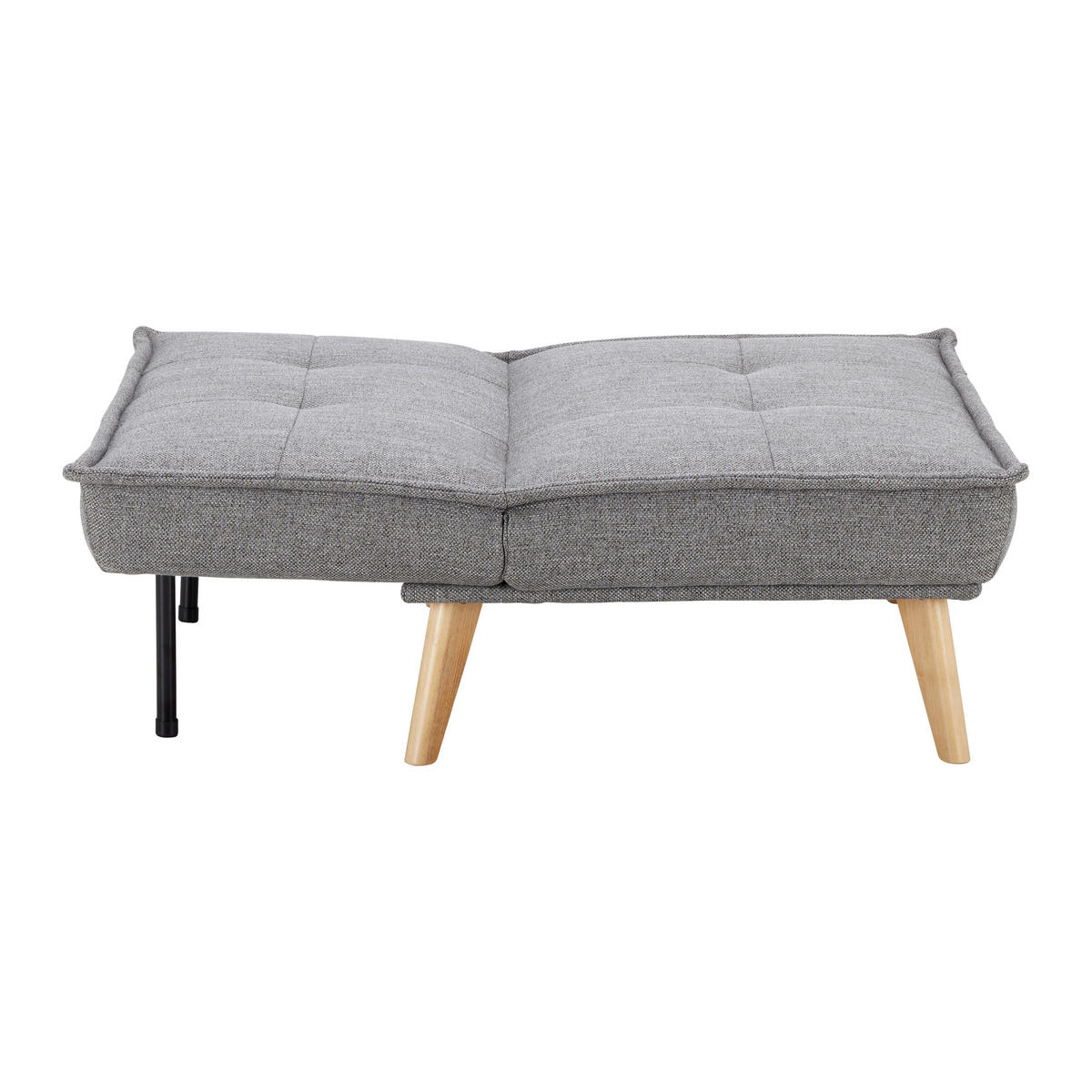SCHLAFSESSEL Romeo Grau Webstoff - Grau, Holz (99/83/84cm)