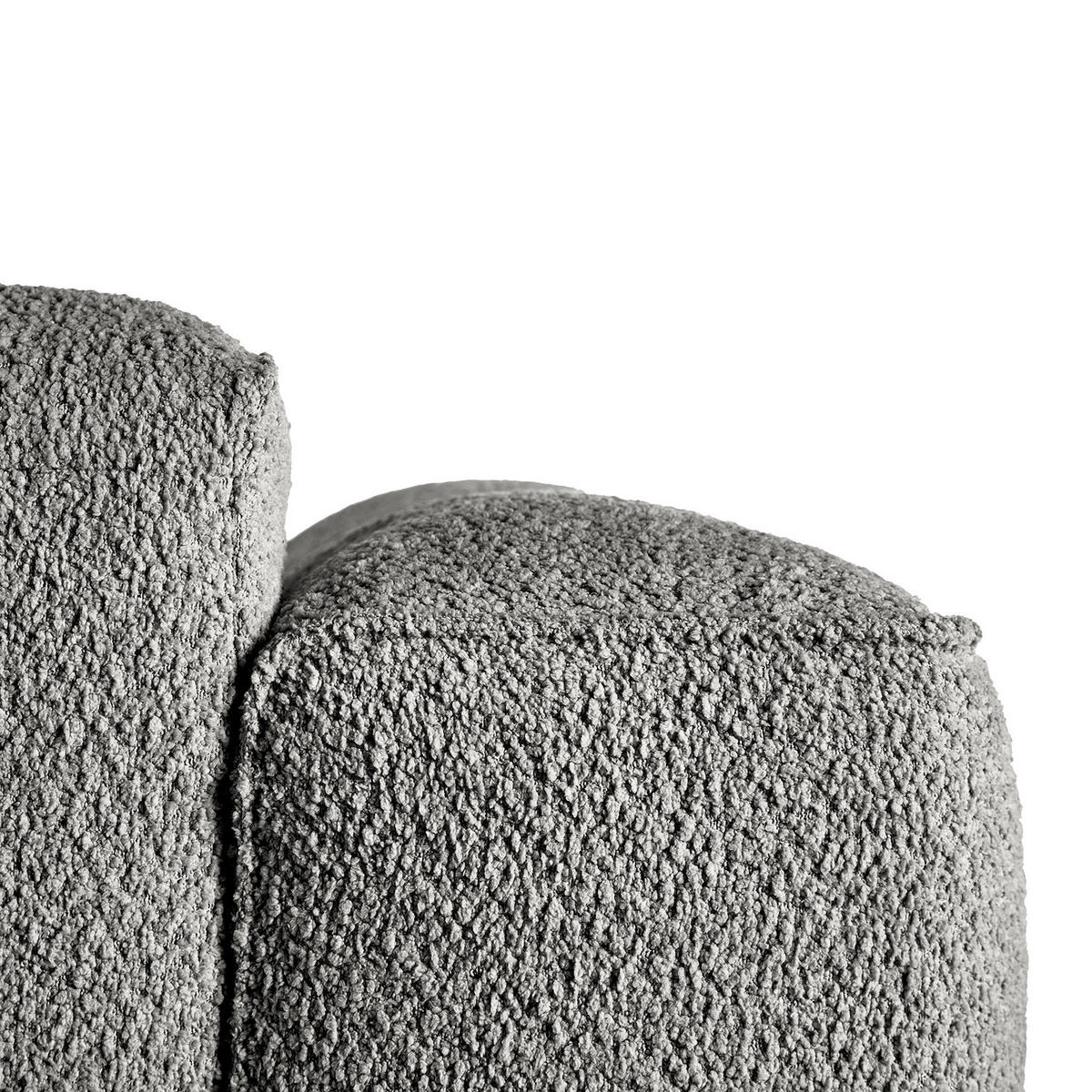 2-SITZER SOFA - Schwarz/Grau, Kunststoff/Textil (220/71/102cm) - home24