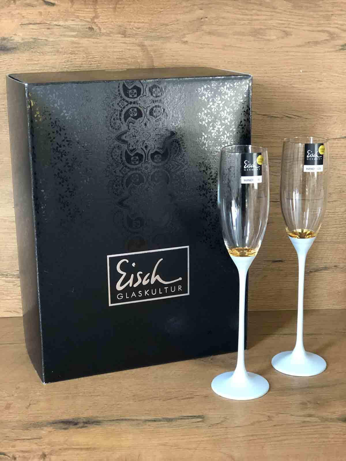 CHAMPAGNERGLÄSER Champagner Exklusiv gold 180 ml 2er Set - Goldfarben, Glas (0.18L) - Eisch
