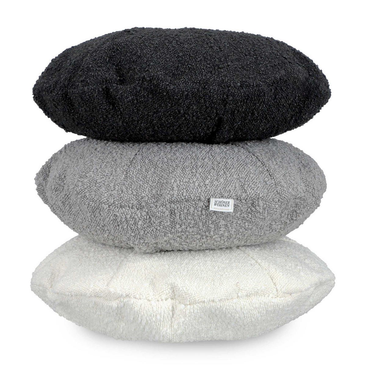 KISSEN INKL. VLIESFÜLLUNG BAY - Schwarz, Textil (45/45cm) - Schöner Wohnen