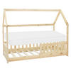 KINDERBETT mit Dach und Matratze 80x160 cm Natur - Naturfarben, Holz (88/132/165cm) - ML-DESIGN