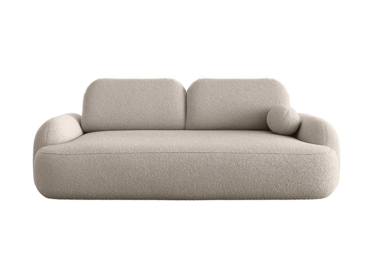 SOFA MOLLY mit Schlaffunktion TERRA FROTTE 03 mit Stauraum - Beige, Textil (121/94/255cm) - Bedante
