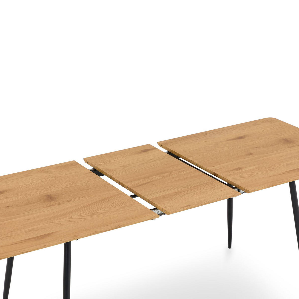 ESSTISCH ORSA Eiche - Eichefarben, Holzwerkstoff/Metall (80/160/76cm) - IDIMEX