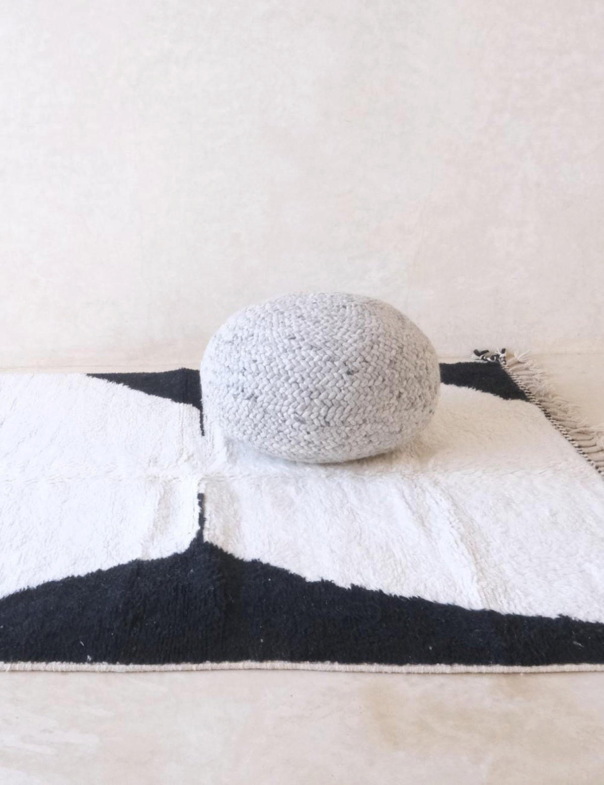 BERBERTEPPICH grafisch modern 184x 234 cm - Schwarz, Naturmaterialien (184/234cm) - AFK Living