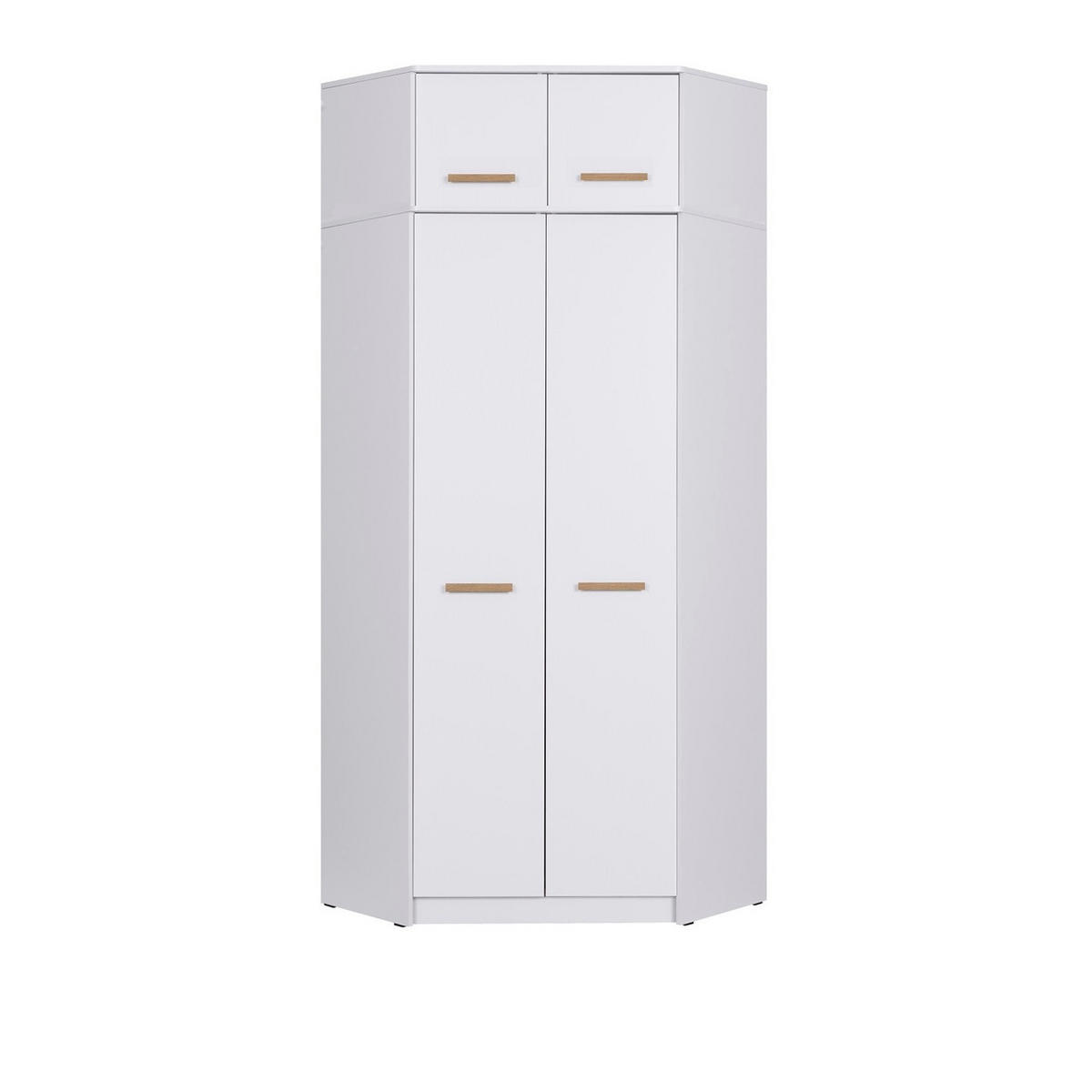ECKSCHRANK G8/B WEIß 91/195/91 - Weiß, Holzwerkstoff (91/195/91cm) - Marmex Möbel