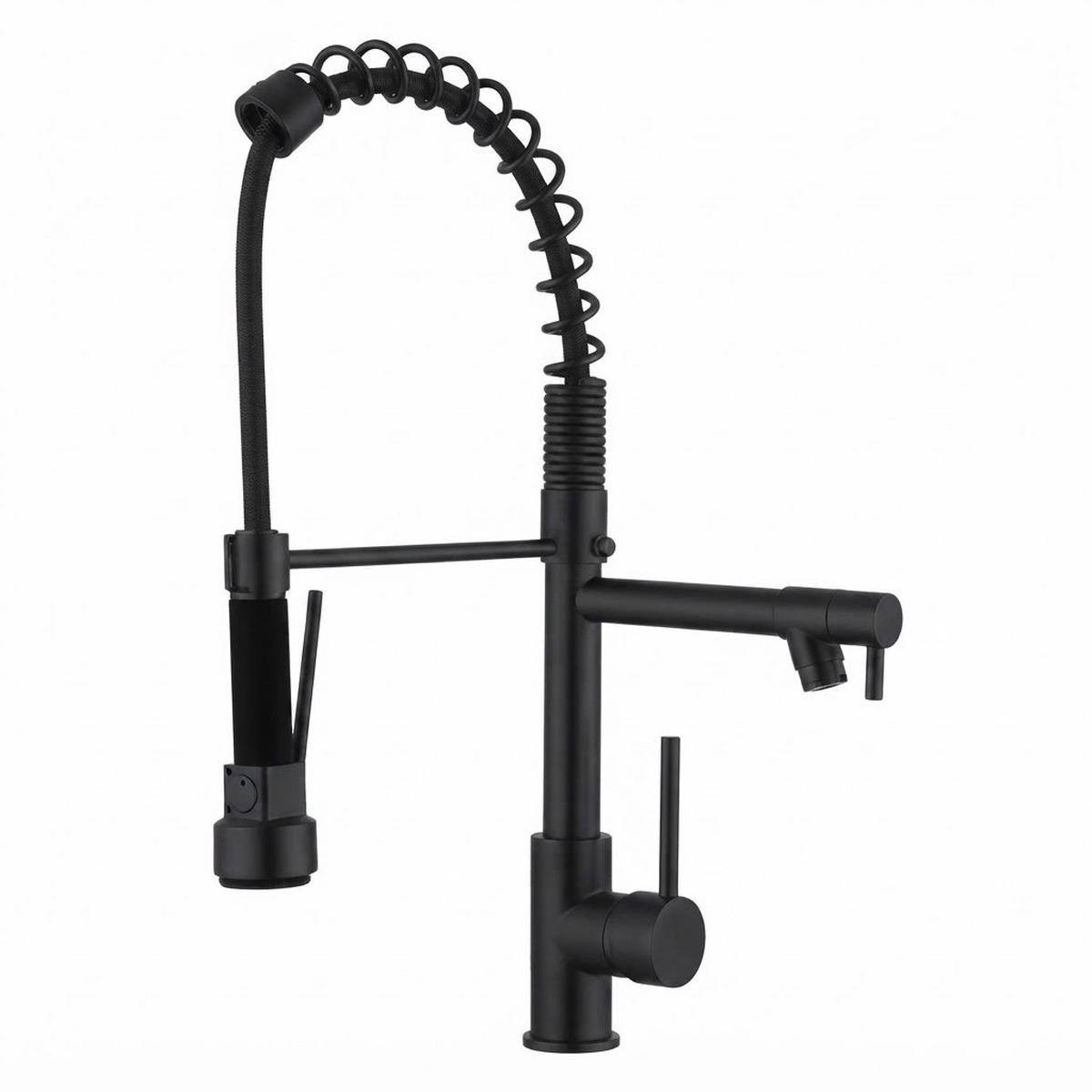 KÜCHENARMATUR, 47 x 25 cm, schwarz - Schwarz, Metall (60/7/30cm) - Vallsero