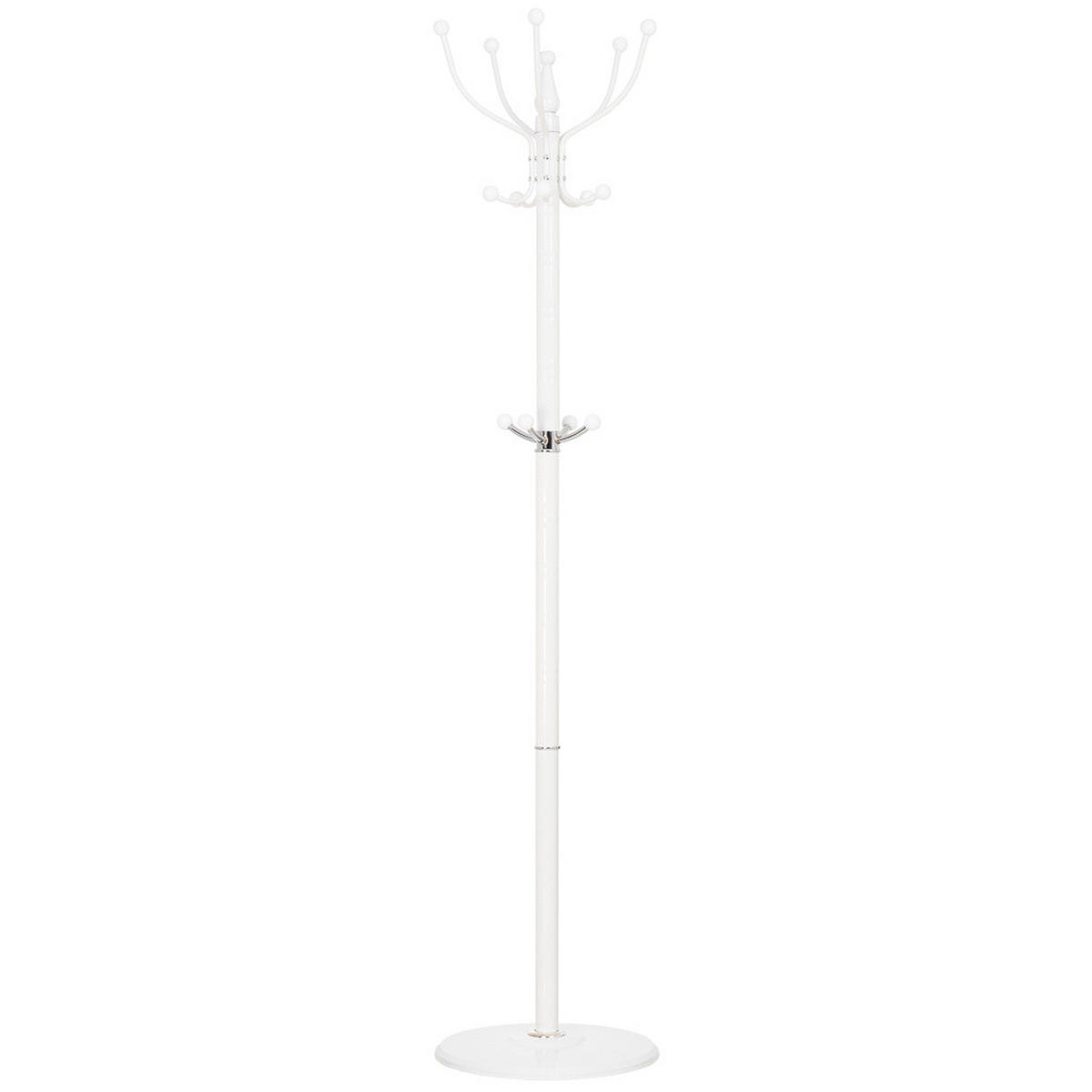 GARDEROBE aus metall - Weiß, Metall (37/176/37cm) - Wanderlust