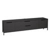 LOWBOARD Erna 216x45x62 Anthrazit matt Lack - Dunkelgrau, Holzwerkstoff (216/62/45cm) - 58aufmkessel