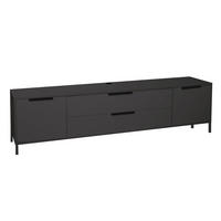 LOWBOARD Erna 216x45x62 Anthrazit matt Lack - Dunkelgrau, Holzwerkstoff (216/62/45cm) - 58aufmkessel