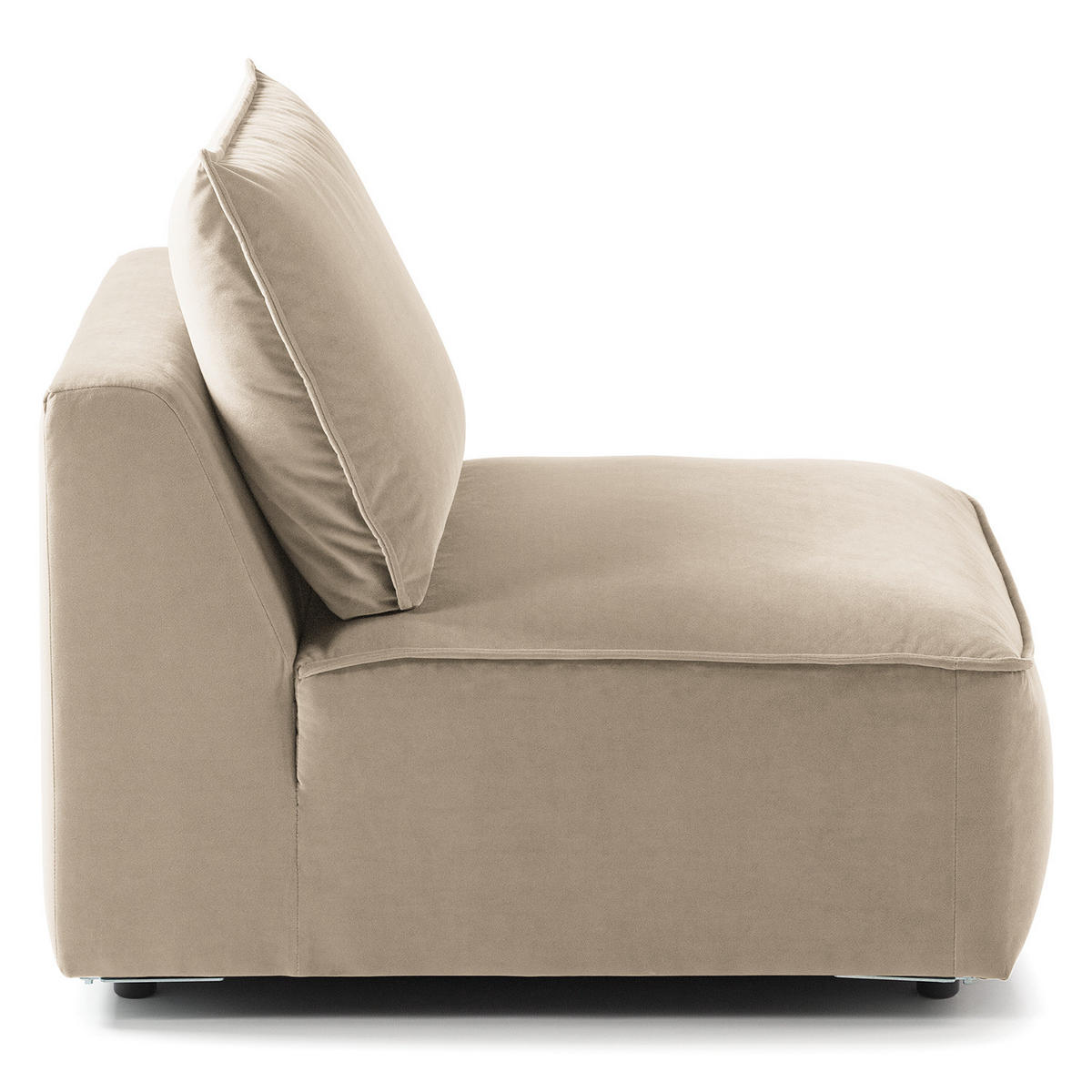 MODULSESSEL - Beige, Holz/Textil (80/82/99cm) - home24
