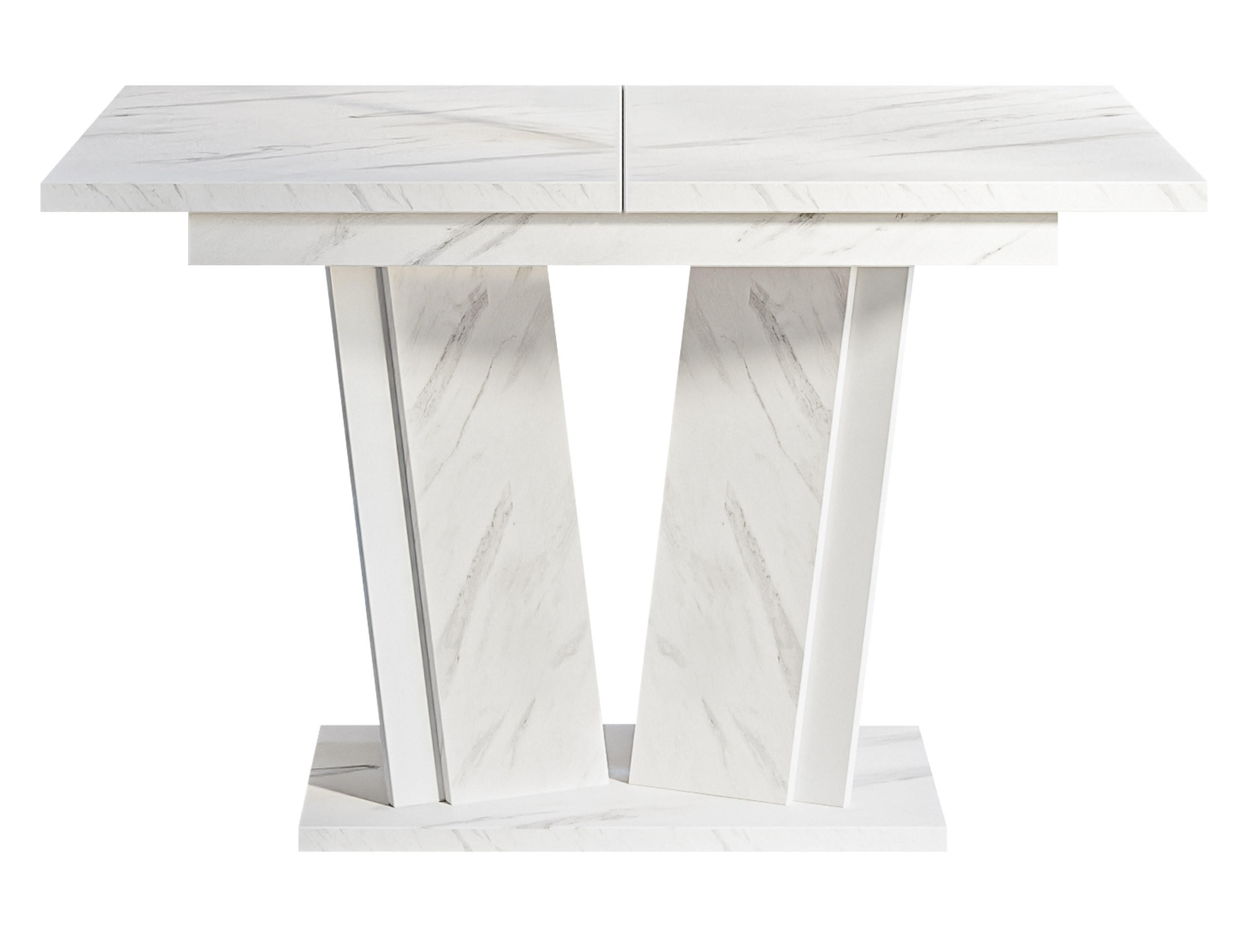 ESSTISCH ausziehbar Doha II - Weiß, Holzwerkstoff (80/120/75cm) - MIRJAN24