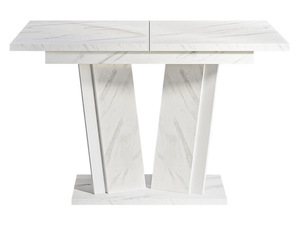 ESSTISCH ausziehbar Doha II - Weiß, Holzwerkstoff (80/120/75cm) - MIRJAN24