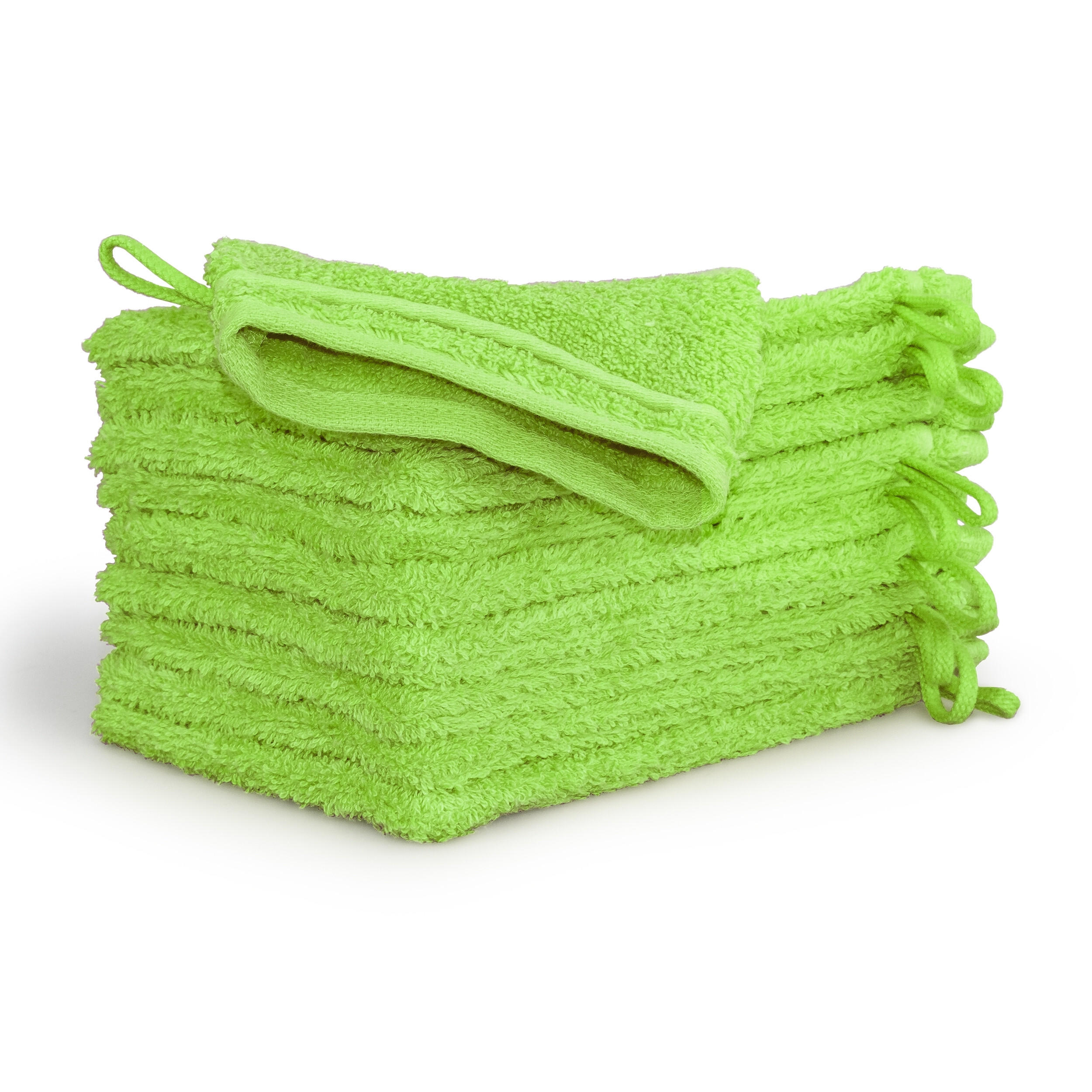 WASCHHANDSCHUHSET NEW CLASSIC 10-TLG - Grün, Textil (15/20cm) - MÖVE