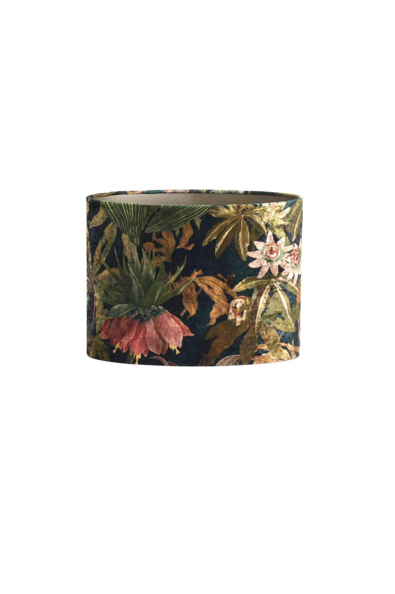 LAMPENSCHIRM Passion Grün 38/17.5/28 cm - Grün, Textil (38/17.5/28cm) - Light & Living