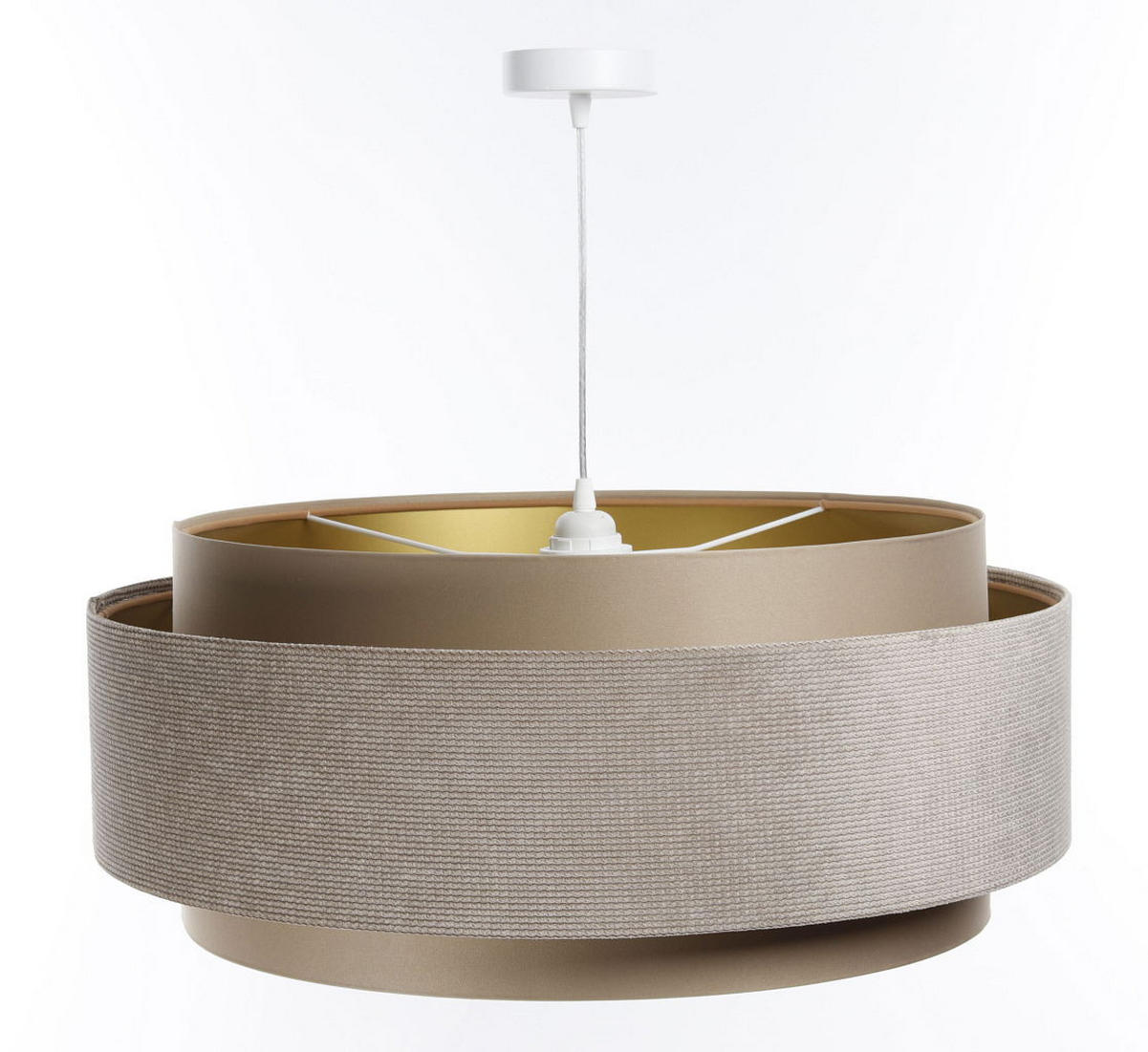 HÄNGELEUCHTE Gold 60/25 cm - Goldfarben, Kunststoff (60/1/25cm) - ONZENO