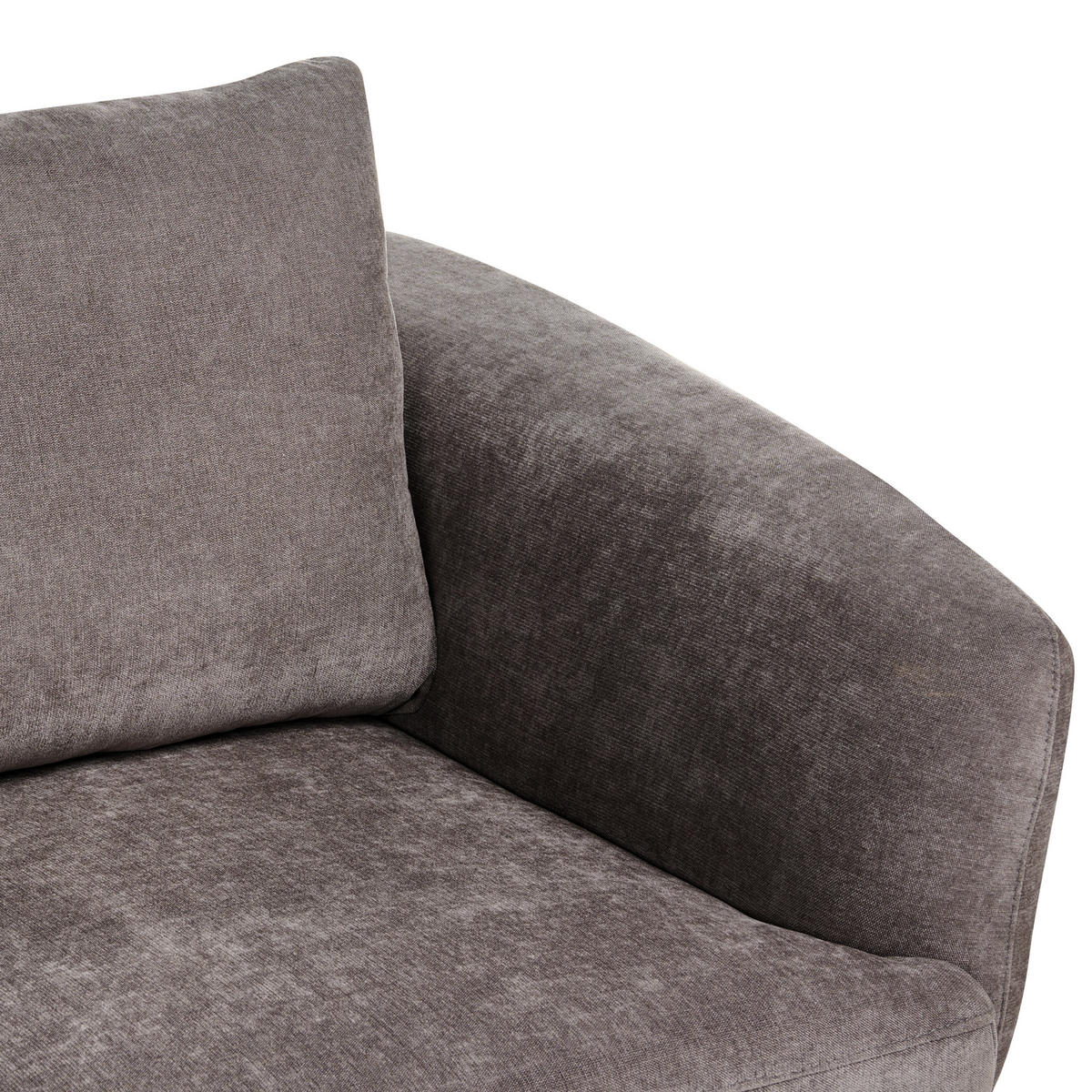 POHOVKA 2-místná Žinylková látka Taupe Kjaer - šedohnědá, textil (155/100/100cm) - Beliani