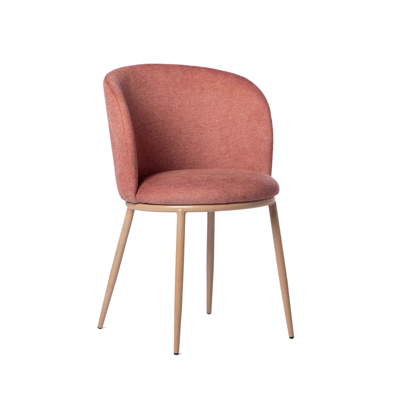 ESSZIMMERSTUHL Nolan Terrakotta / Orange 51 cm x 80 cm - Terracotta, Textil (51/80/57cm)