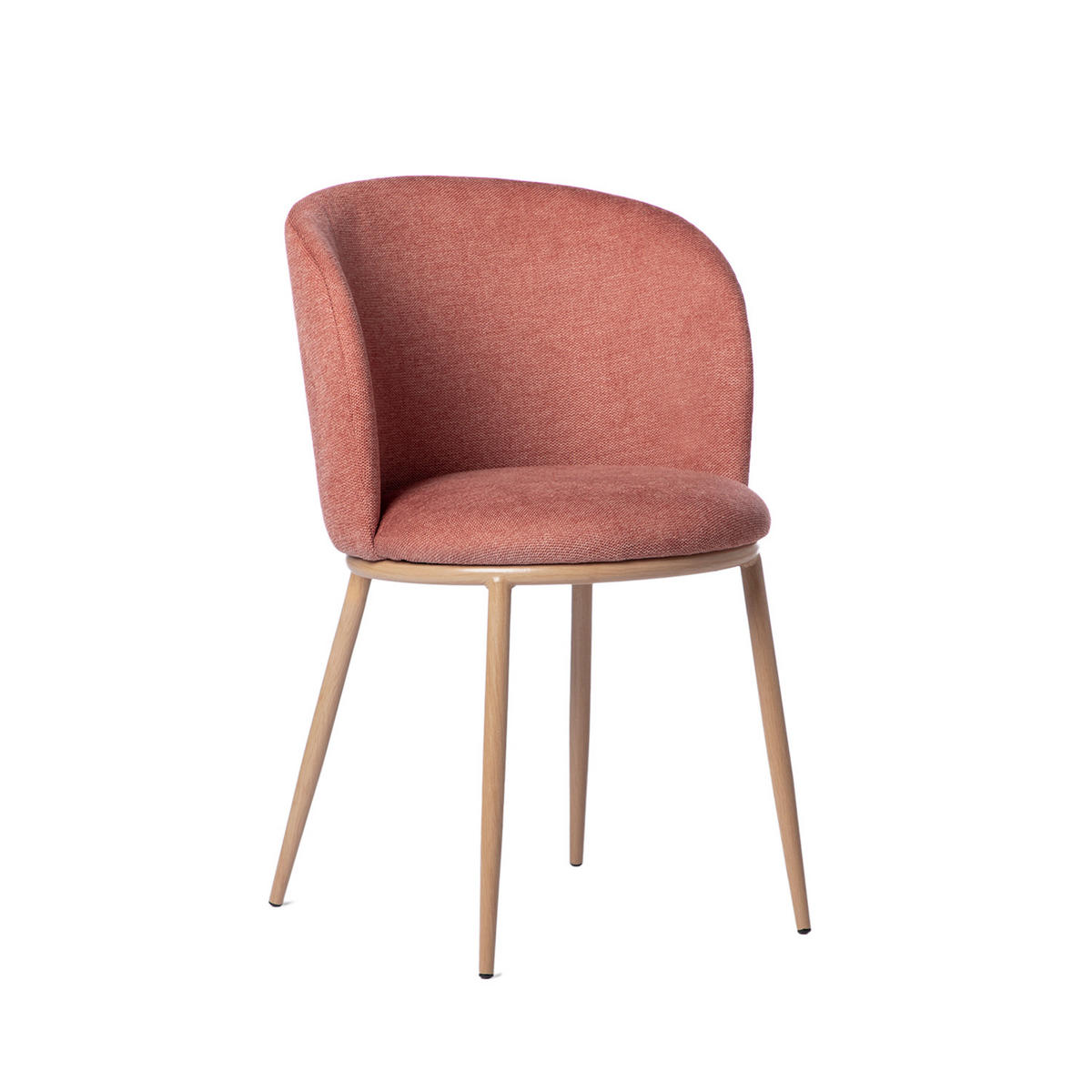 ESSZIMMERSTUHL Nolan Terrakotta / Orange 51 cm x 80 cm - Terracotta, Textil (51/80/57cm)