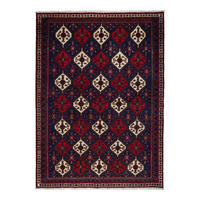 TEPPICH Afshar Blau 239/174 cm Schurwolle - Blau, Textil (174/239cm) - Looma