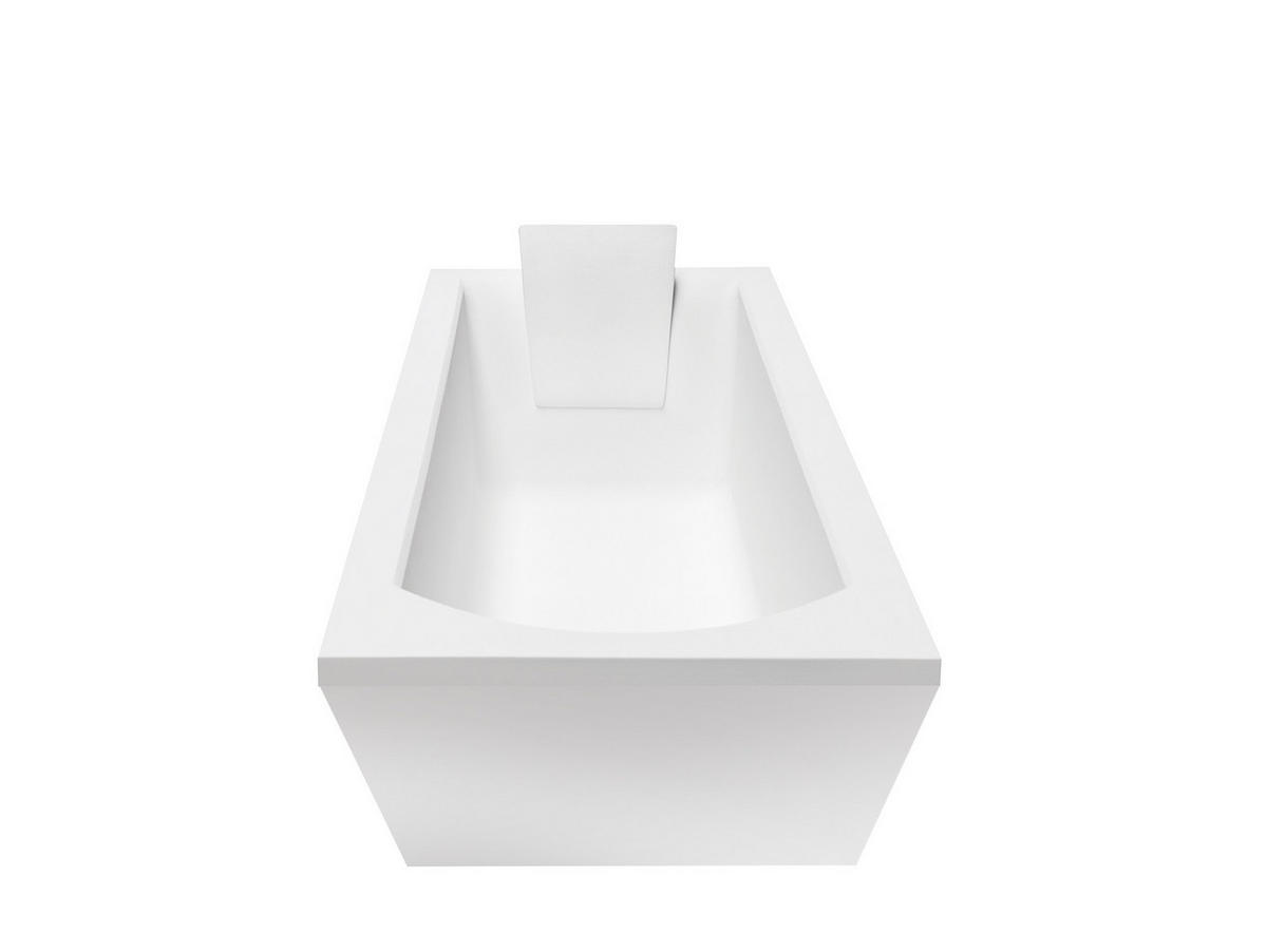 BADEWANNE Rechteck SHEA 180/80 mit Schürze Ablauf Füße - Weiß, Kunststoff (80/58.5/180cm) - bad land