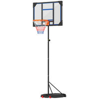 BASKETBALLKORB DE-18521 höhenverstellbar 210-260 cm Blau - Blau, Kunststoff (53/82cm) - ComfortXL