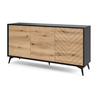 SIDEBOARD K154 Fischgrätmuster - Multicolor, Holzwerkstoff (154/77/39cm) - Sepro Meble