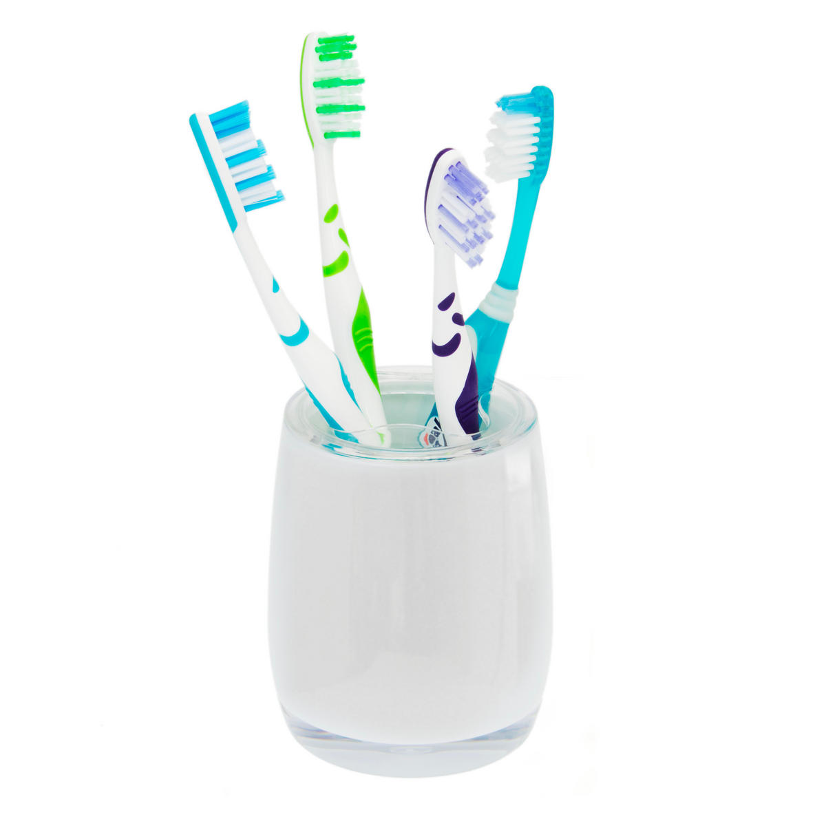 ZAHNBÜRSTENBEHÄLTER SAVONA, weiß - Weiß, Kunststoff (8/10/8cm) - bremermann