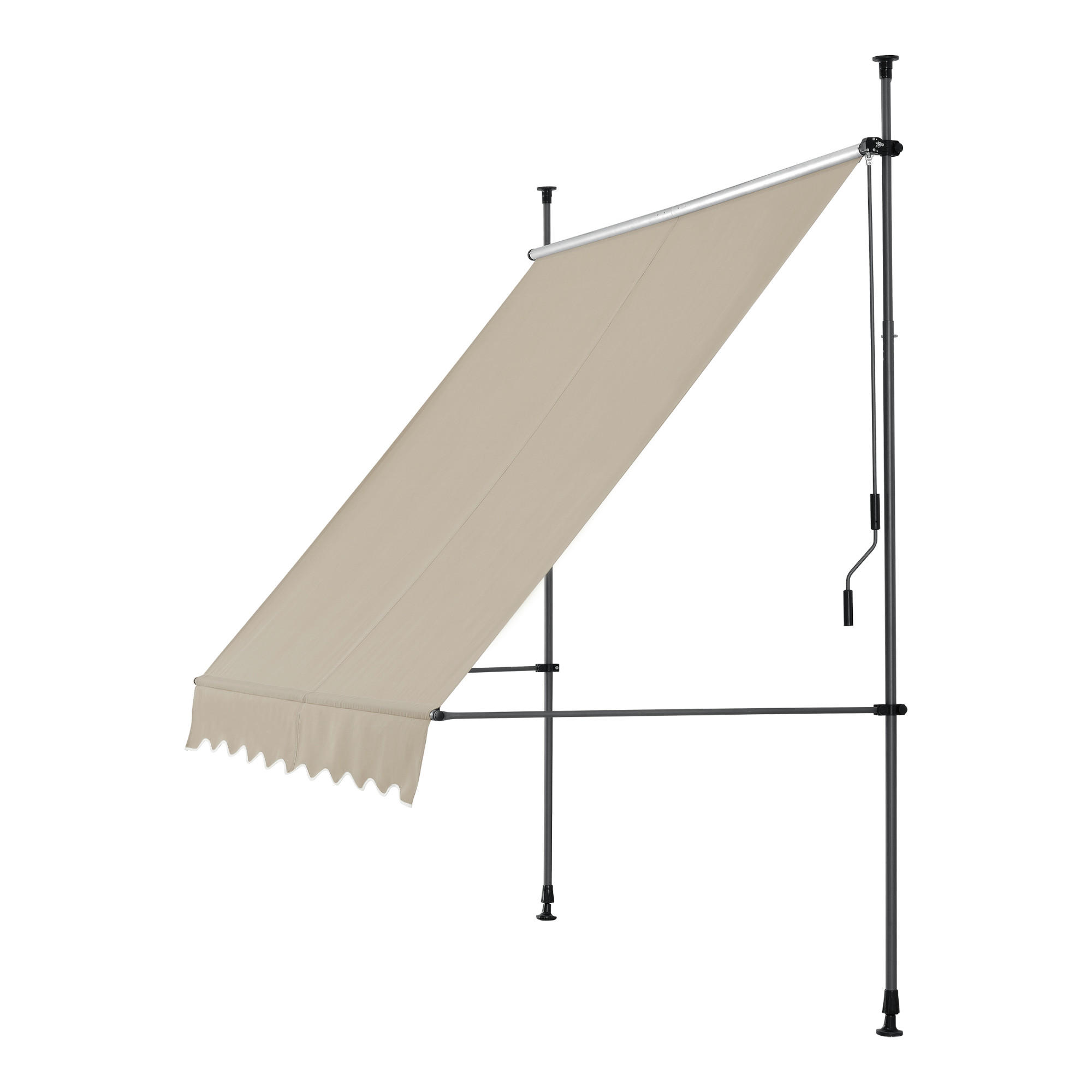 KLEMMMARKISE Stem - Sandfarben, Textil/Metall (200/309/120cm) - pro.tec