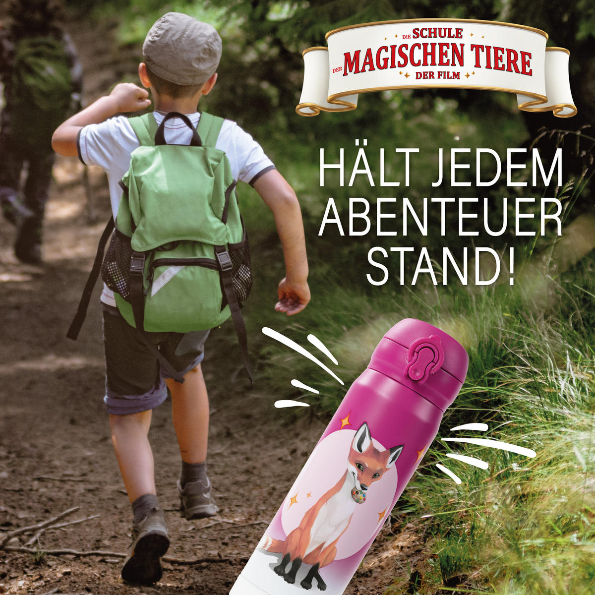 TRINKFLASCHE Kinder 380 ml - Rot, Kunststoff (0.38L) - Stoneline