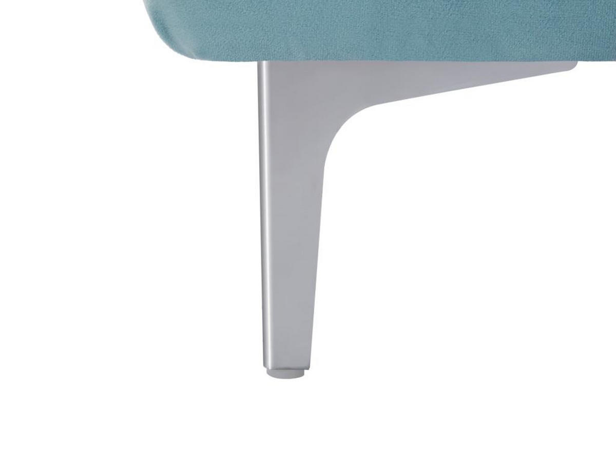 CHESTERFIELD-SESSEL - Samt - Pastellblau - EDWINA - Hellblau, Textil (91/76/106cm) - Vente-Unique