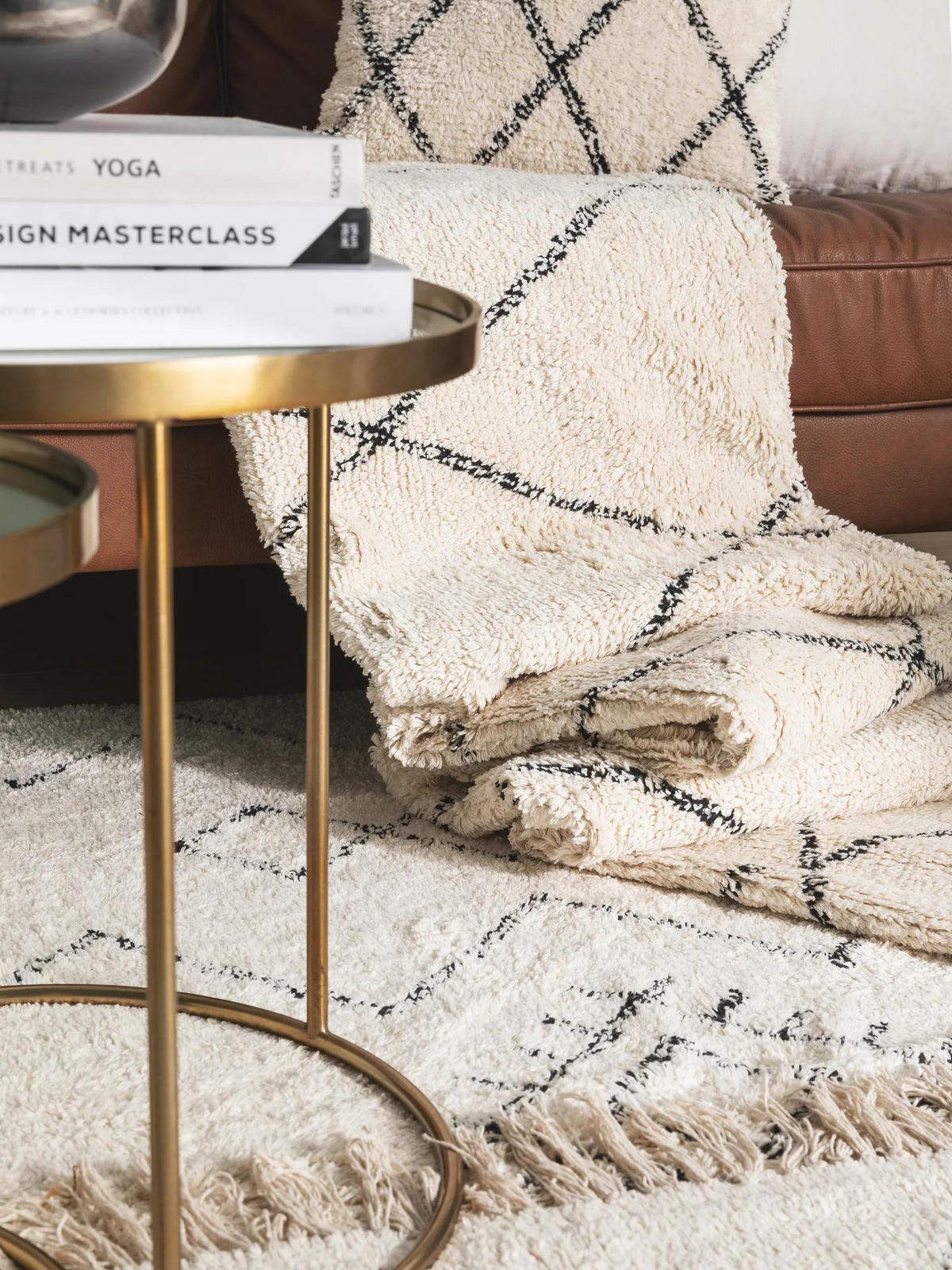 BAUMWOLLTEPPICH waschbar Naomi Cream 160x230 cm - Creme, Textil (160/230cm) - benuta Nest