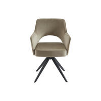 STUHL - 58 cm x 59 cm - Stoff, Samt - Beige - KONYA - Beige, Textil (58/84/59cm) - Vente-Unique