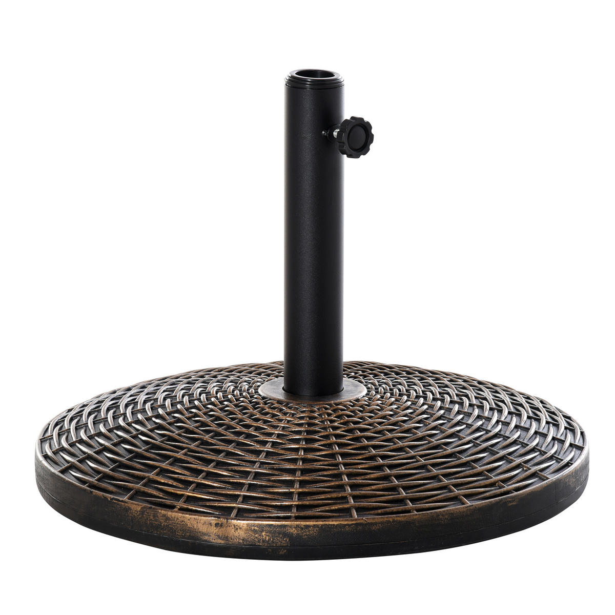 SONNENSCHIRMSTÄNDER Schwarz-Bronze Ø 53 cm - Bronzefarben, Kunststoff (53/53cm) - PANGIVO