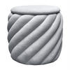 POUF NOEL gepolstert mit Stauraum grau - Grau, Textil (42/41/42cm) - Lookway