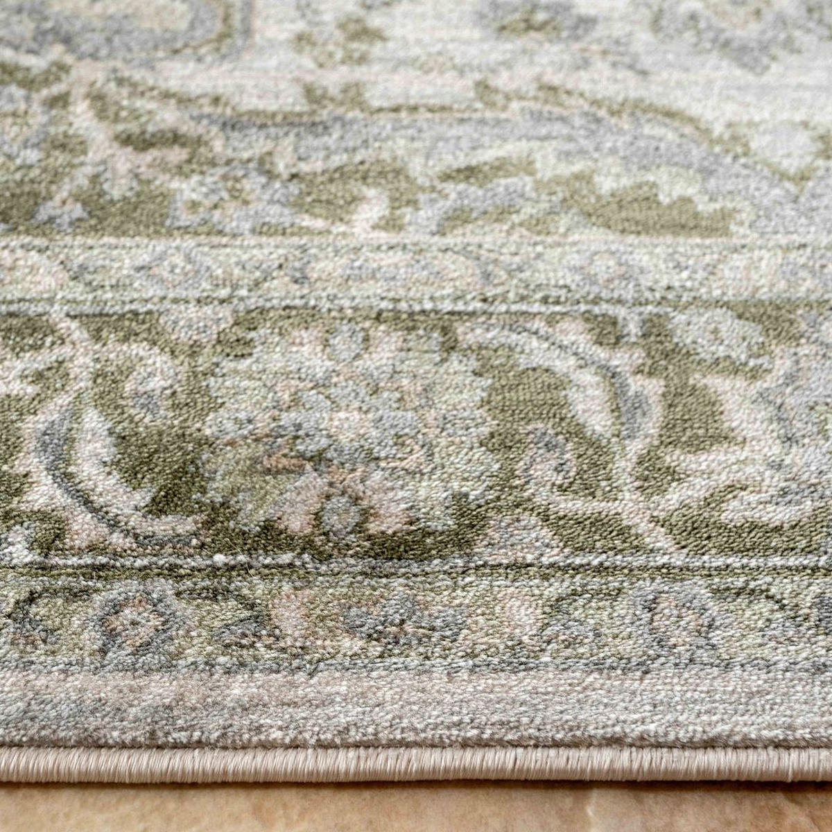 TEPPICHLÄUFER Catlaine Getty Green Grün - Grün, Textil (61/239cm) - Kukoon Rugs