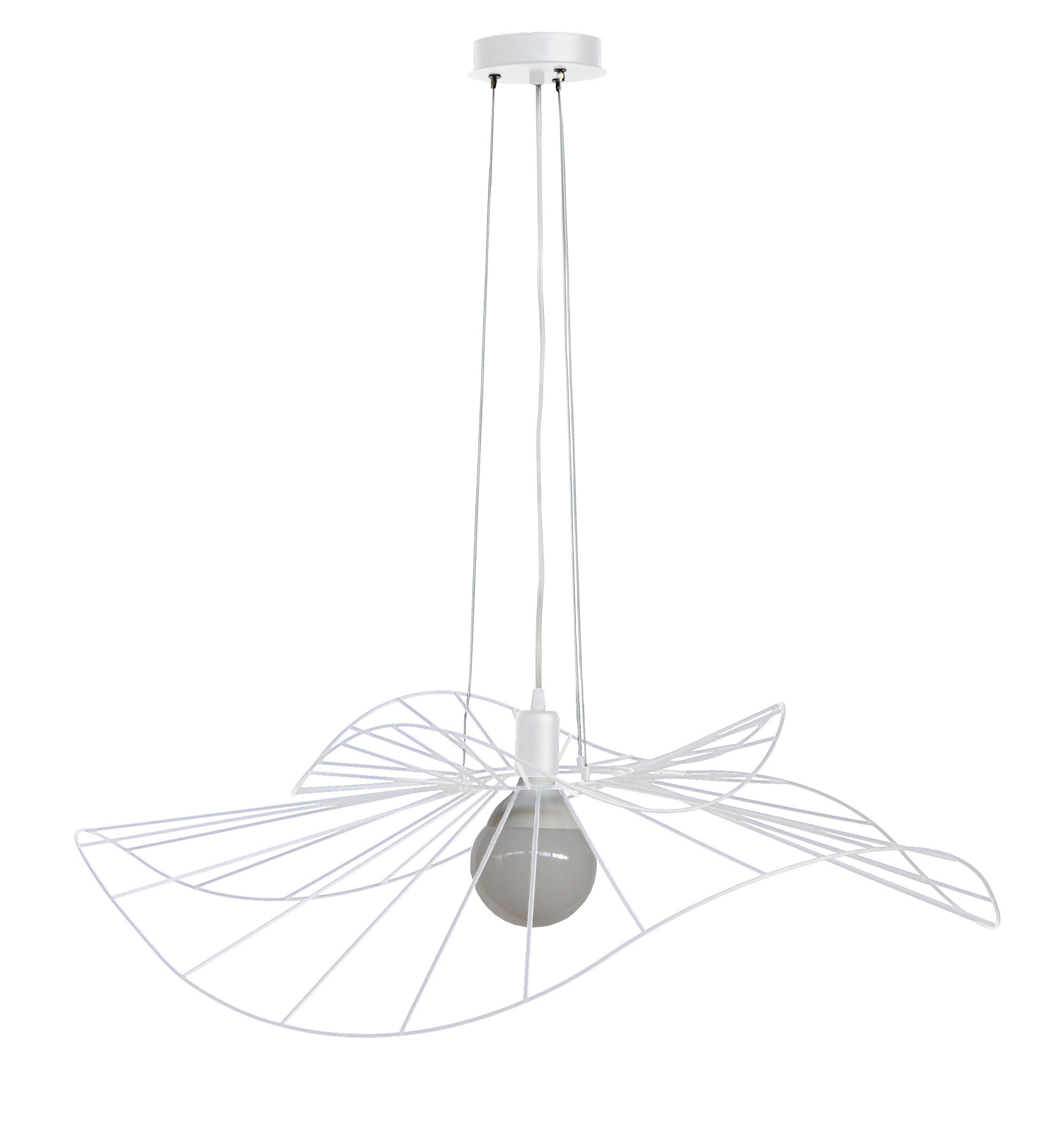 HÄNGELEUCHTE - Weiß, Metall (40/40/25cm) - Lumicom