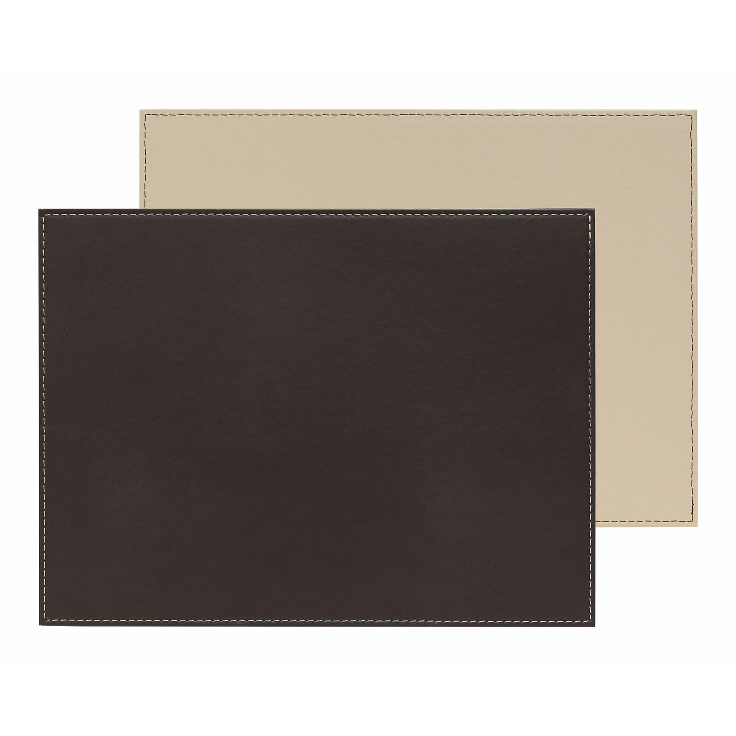 PLATZSET 40 x 30cm schokobraun / creme - Braun, Textil (40/30/0.5cm) - Freeform