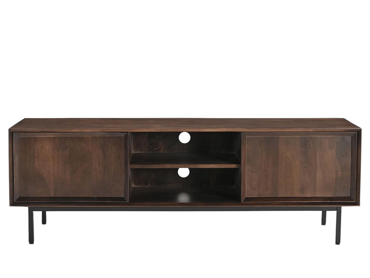 TV-SCHRANK aus Akazienholz 150x40x50cm, dunkelbraun - Dunkelbraun, Holz (150/150/40cm) - Livingfurn