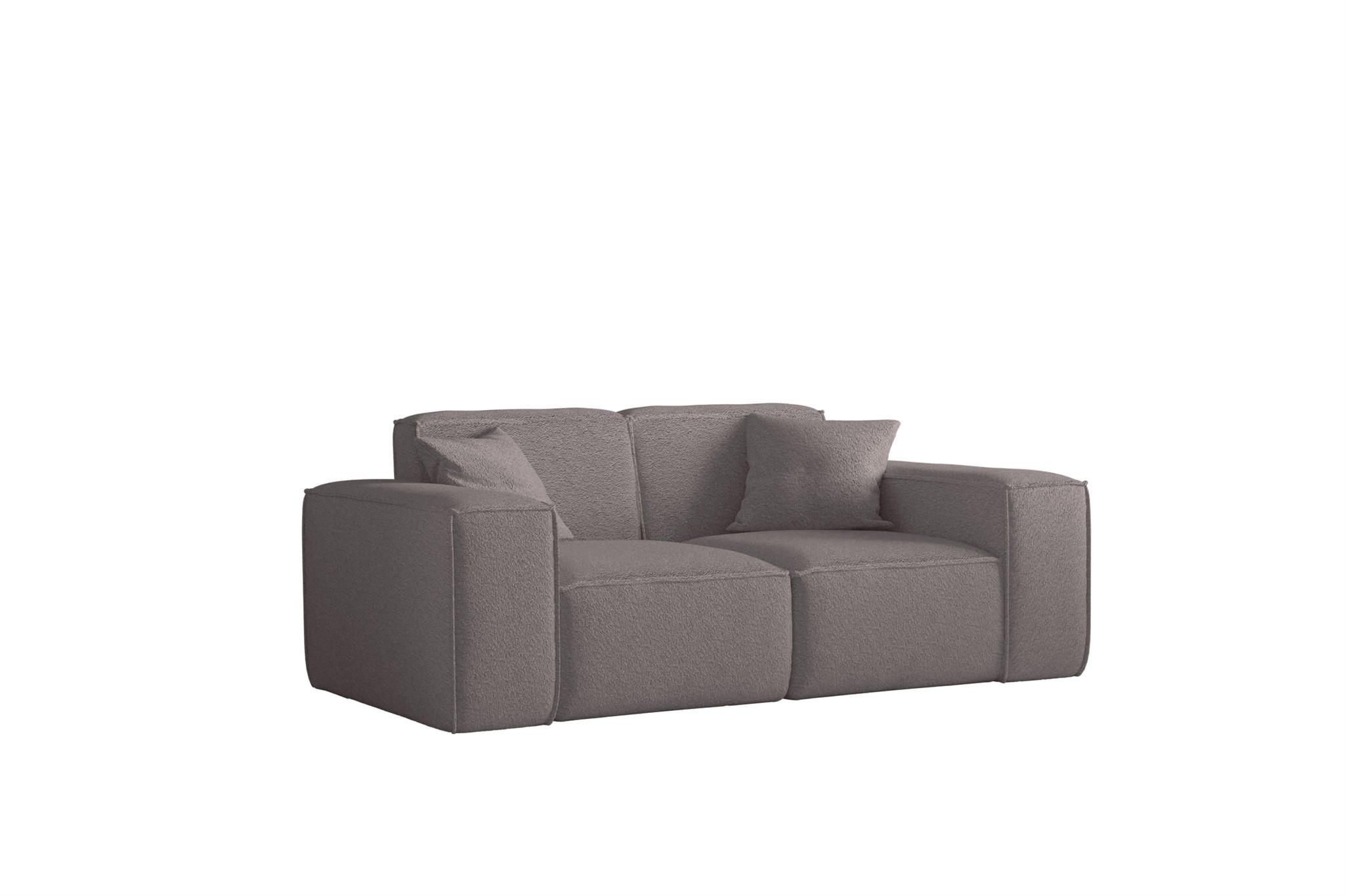 SOFA Celes Premium 2-sitzer Ascot Bukla - Taupe, Holzwerkstoff/Textil (186/73/88cm) - Fun Möbel