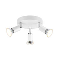 STRAHLER Bamberg 3-flammig 15/15/10.4 cm - Weiß, Metall (15/15/10.4cm) - Nettlife