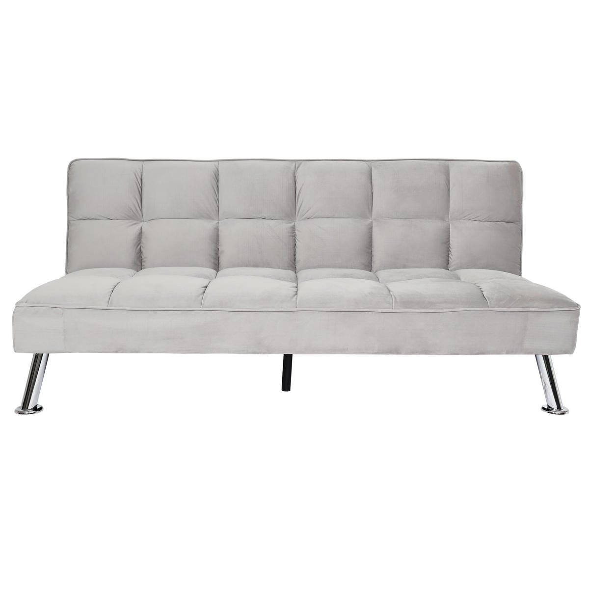 SOFA Grau - Grau, Textil (181/82/107cm) - MCW