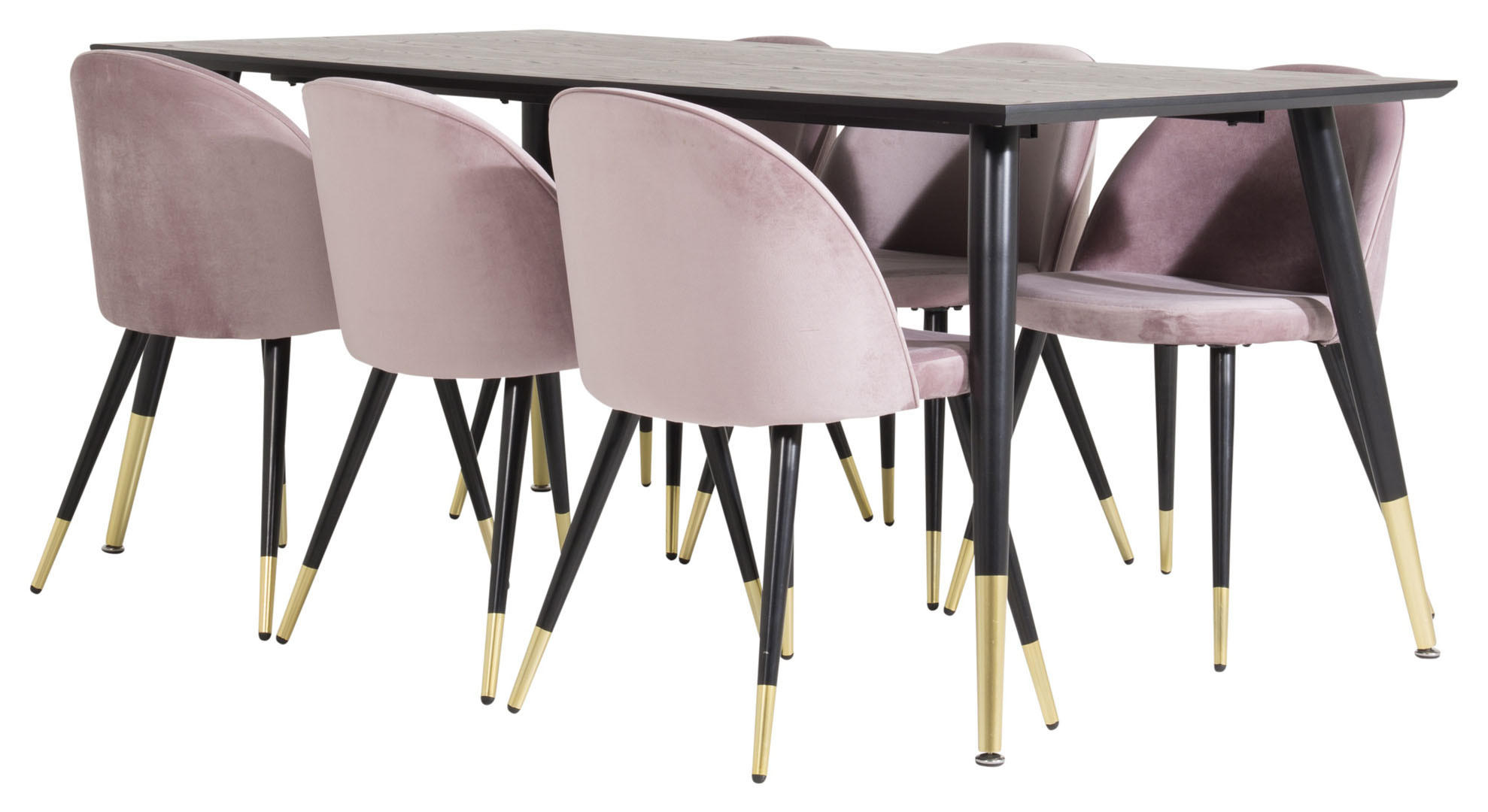 TISCHGRUPPE Pink - Pink, Holzwerkstoff (90/75/180cm) - ebuy24