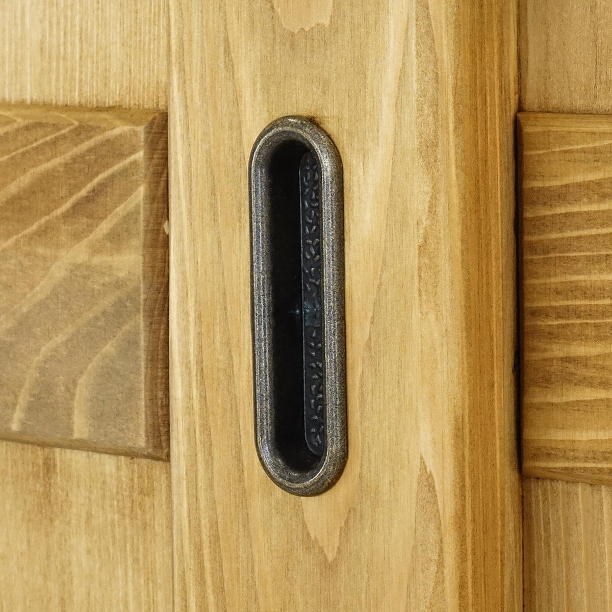 KLEIDERSCHRANK aus Massivholz Sara - Honig, Holz (125/200/55cm) - Seart