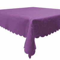 TISCHDECKE 130/340 cm Ornamente Lila - Lila, Textil (130/340cm) - TiborTex