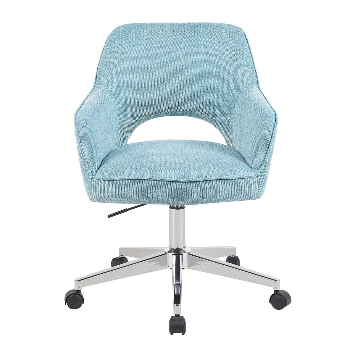 BÜROSTUHL Mika-Faro - Chromfarben/Hellblau, Textil/Metall (60/84/65cm) - DUBI Möbel